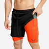 Safety pocket sexy running shorts double layer breathable 2 in 1 fitness training - TheWellBeing4All
