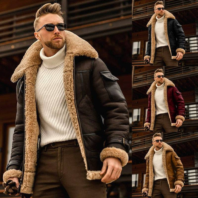 Thick Coat Men Casual British Style Long Puffy Jacket - TheWellBeing4All