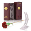 24k Gold Dipped Rose with Stand Eternal Flowers Forever Love In Box - TheWellBeing4All