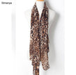 Women Chiffon style Scarfs Print Cat Star Leopard Shawls And Scarves - TheWellBeing4All