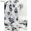 Women Chiffon style Scarfs Print Cat Star Leopard Shawls And Scarves - TheWellBeing4All