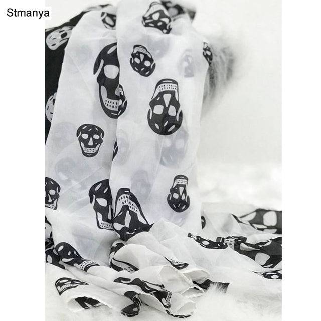 Women Chiffon style Scarfs Print Cat Star Leopard Shawls And Scarves - TheWellBeing4All