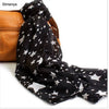 Women Chiffon style Scarfs Print Cat Star Leopard Shawls And Scarves - TheWellBeing4All