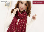 Women Chiffon style Scarfs Print Cat Star Leopard Shawls And Scarves - TheWellBeing4All