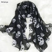 Women Chiffon style Scarfs Print Cat Star Leopard Shawls And Scarves - TheWellBeing4All