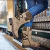 Winter Warm Back Lace Up Snow Boots With Thick Heel Vintage Style Design - TheWellBeing4All