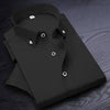 High Quality Non-ironing Men Dress Shirt Short Sleeve New Solid Male Clothing Fit Business Shirts White Blue Navy Black Red - TheWellBeing4All