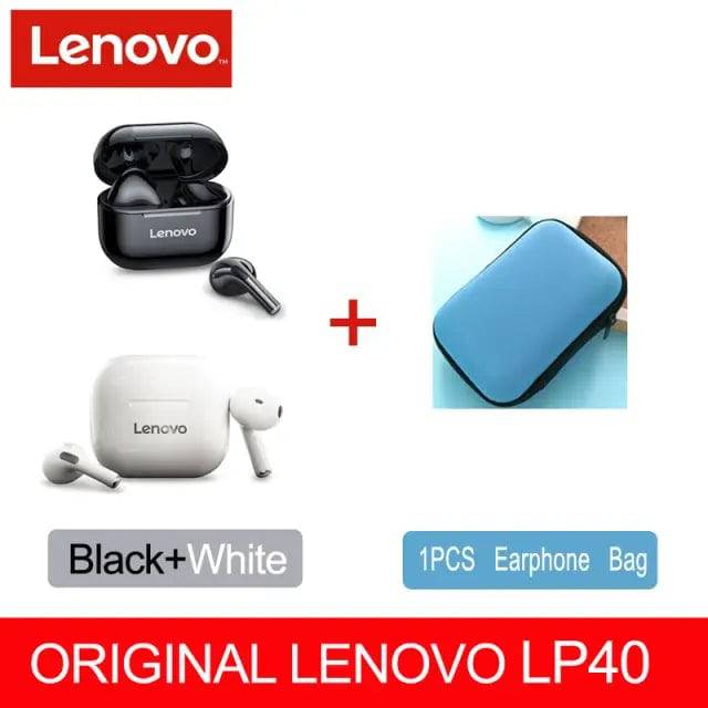 Lenovo Wireless Earphone Bluetooth 5.0 Dual Stereo Noise Reduction - TheWellBeing4All