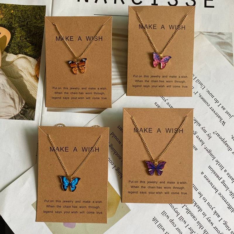 Butterfly Pendant Necklace Gift - TheWellBeing4All