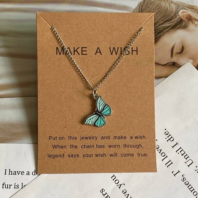 Butterfly Pendant Necklace Gift - TheWellBeing4All