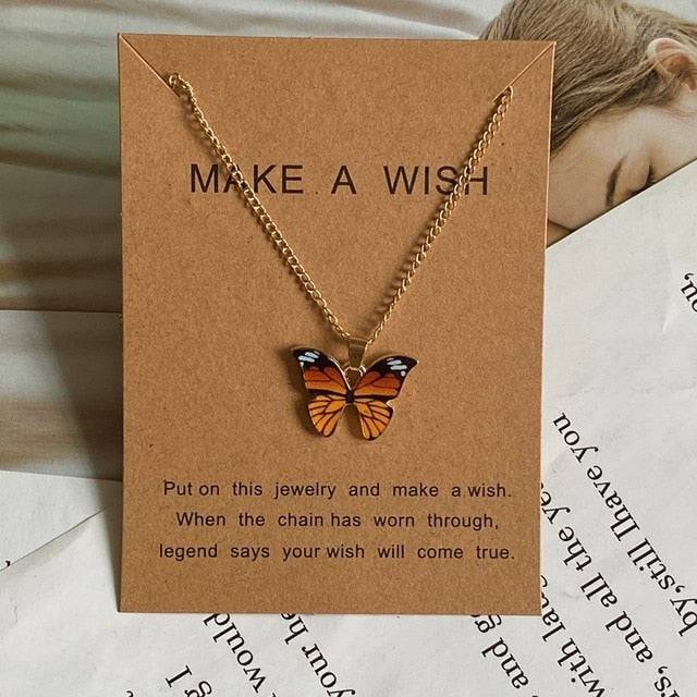 Butterfly Pendant Necklace Gift - TheWellBeing4All