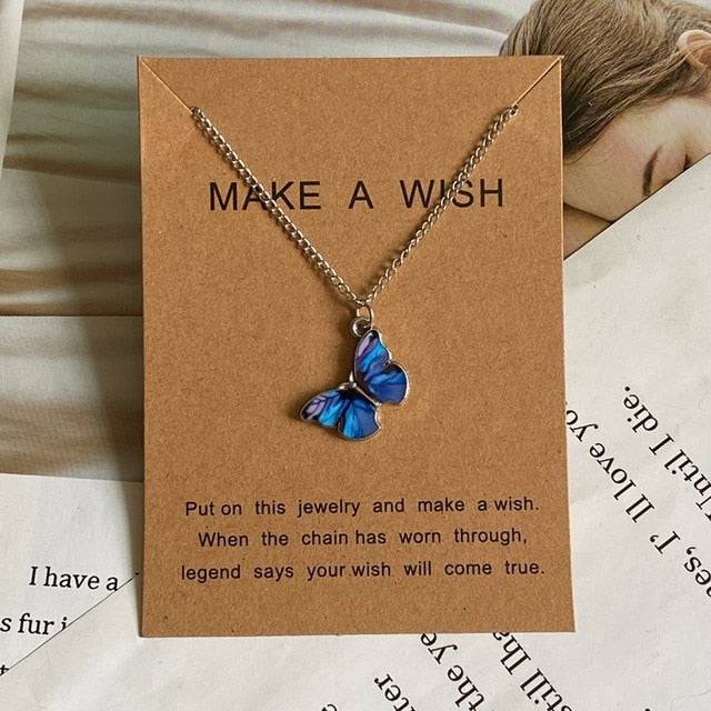 Butterfly Pendant Necklace Gift - TheWellBeing4All