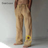 Linen Pants Drawstring Loose Trouser - TheWellBeing4All