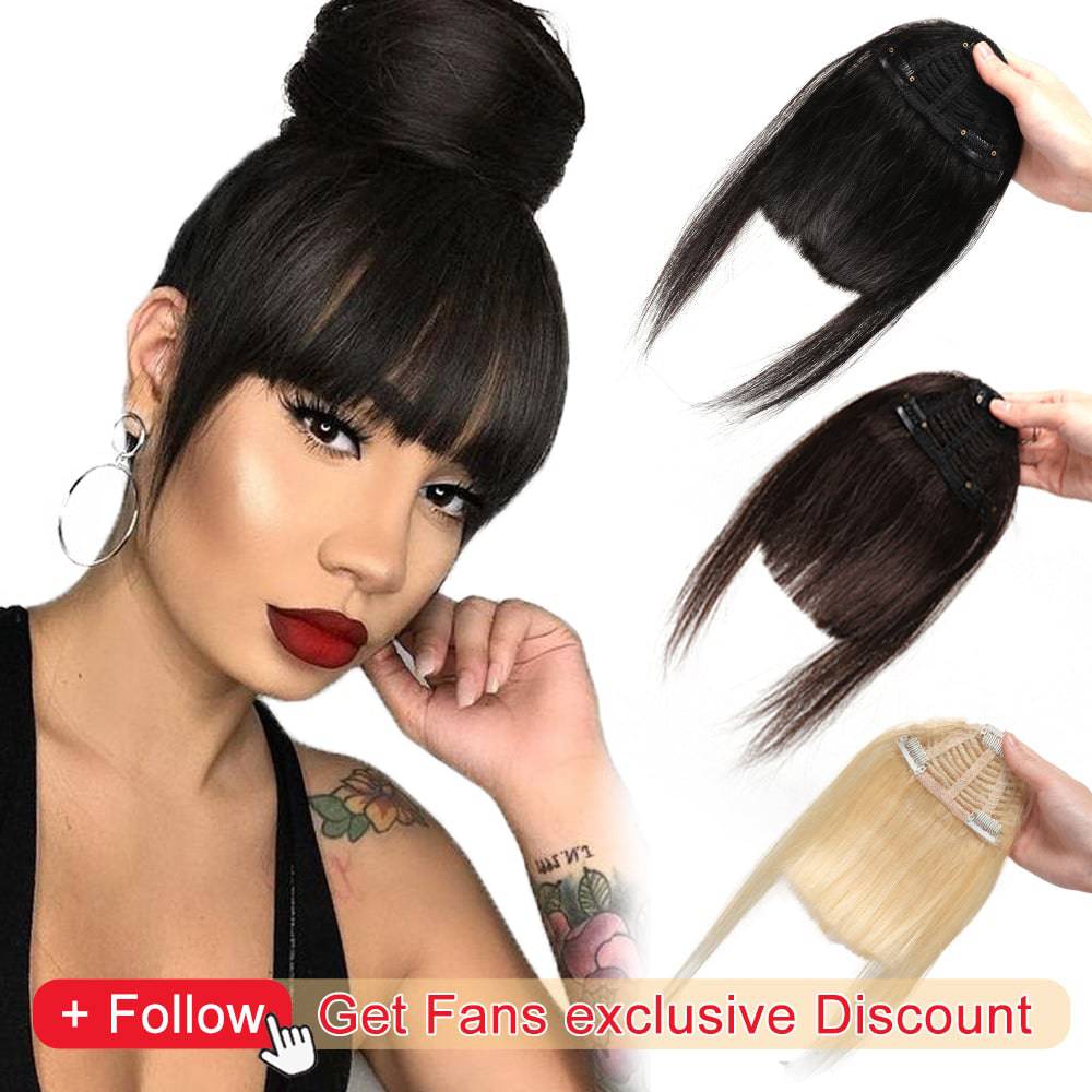 Human Hair Bangs Cut Natural Hair Bangs - TheWellBeing4All