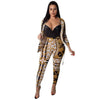 VAZN Autumn Print Print Casual Bandage Sexy 2019 Set full sleeve 2 Piece Sets Night Club Young Lady Sport Sets - TheWellBeing4All