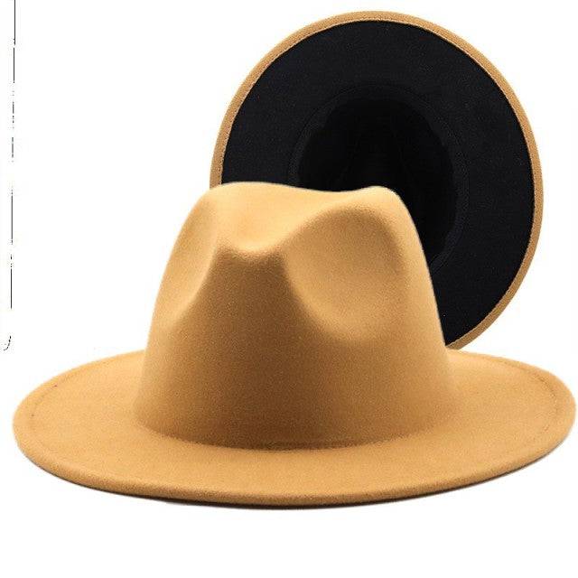 ThePatchwork Wool Felt Jazz Fedora Cowboy Cap - TheWellBeing4All