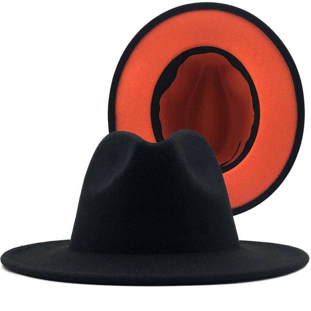 ThePatchwork Wool Felt Jazz Fedora Cowboy Cap - TheWellBeing4All