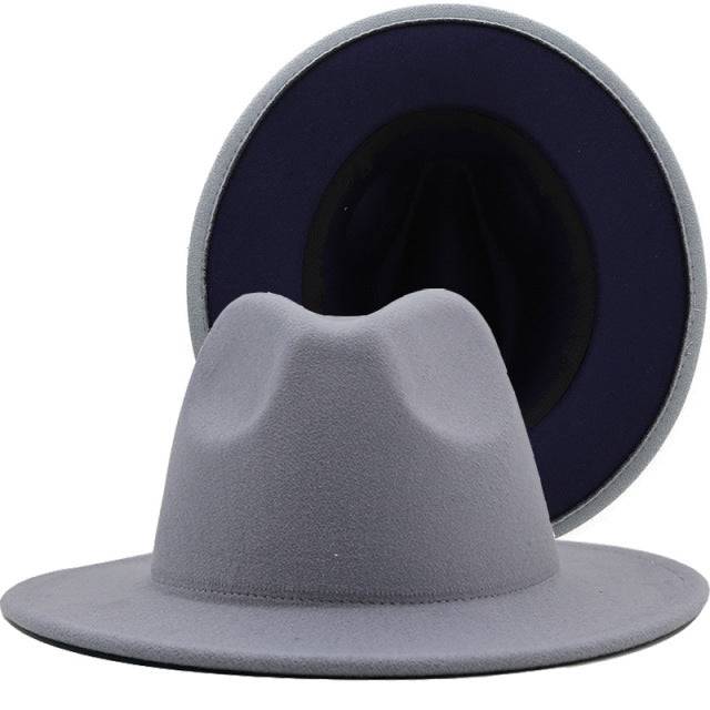 ThePatchwork Wool Felt Jazz Fedora Cowboy Cap - TheWellBeing4All