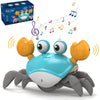 Musical Dancing Baby Crawling Crab Toy - Electric Interactive Toy with LED Lights and Music for Babies