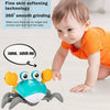 Musical Dancing Baby Crawling Crab Toy - Electric Interactive Toy with LED Lights and Music for Babies