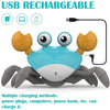 Musical Dancing Baby Crawling Crab Toy - Electric Interactive Toy with LED Lights and Music for Babies