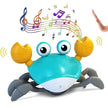 Musical Dancing Baby Crawling Crab Toy - Electric Interactive Toy with LED Lights and Music for Babies