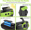 Multifunctional Radio Hand Crank Solar Crank Dynamo Powered AM/FM/WB Weather Radio with 4000 mAh Power Bank - TheWellBeing4All