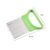 Stainless Steel Onion Needle Fork Vegetable Fruit Slicer Tomato Cutter Cutting Holder - TheWellBeing4All