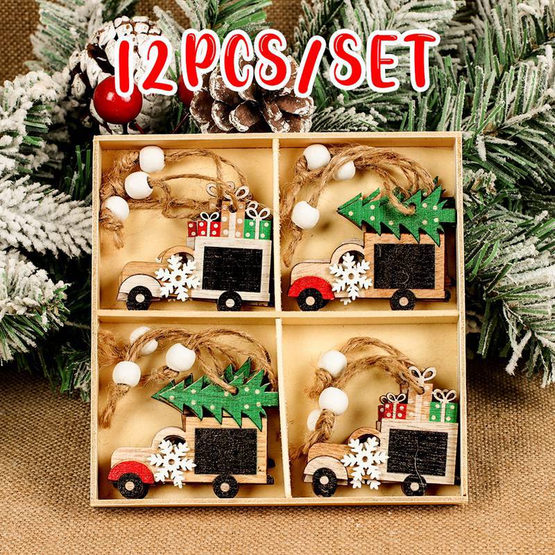 Christmas Gnomes Wooden Pendants Christmas Decorations For Home Xmas Tree Christmas Ornaments Navidad Decor - TheWellBeing4All