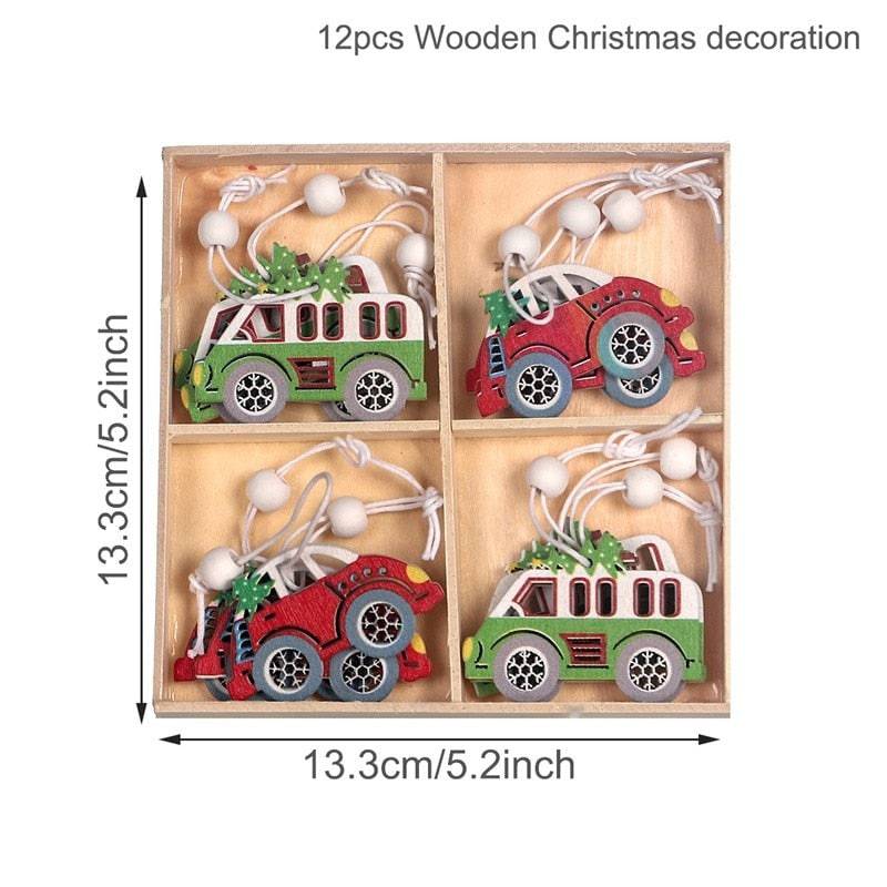 Christmas Gnomes Wooden Pendants Christmas Decorations For Home Xmas Tree Christmas Ornaments Navidad Decor - TheWellBeing4All