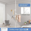 Floor-Standing Clothes Hanger Home Floor Bedroom Punch-Free Telescopic Rod Balcony Window Drying Clothes Rack - TheWellBeing4All