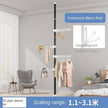 Floor-Standing Clothes Hanger Home Floor Bedroom Punch-Free Telescopic Rod Balcony Window Drying Clothes Rack - TheWellBeing4All