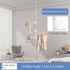 Floor-Standing Clothes Hanger Home Floor Bedroom Punch-Free Telescopic Rod Balcony Window Drying Clothes Rack - TheWellBeing4All