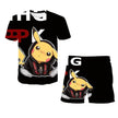 T Shirt Set 3 9-14 Years Old Anime Pokemon - TheWellBeing4All