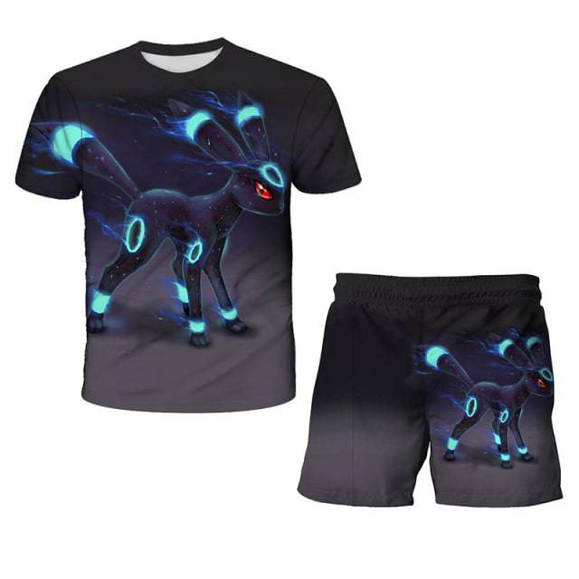 T Shirt Set 3 9-14 Years Old Anime Pokemon - TheWellBeing4All