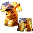 T Shirt Set 3 9-14 Years Old Anime Pokemon - TheWellBeing4All