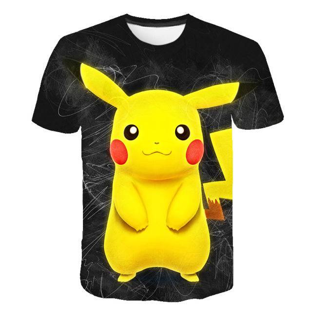 T Shirt Set 3 9-14 Years Old Anime Pokemon - TheWellBeing4All