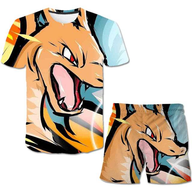 T Shirt Set 3 9-14 Years Old Anime Pokemon - TheWellBeing4All