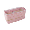 Lunch Box Wheat Straw Dinnerware Food Storage Container - TheWellBeing4All