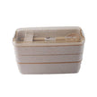 Lunch Box Wheat Straw Dinnerware Food Storage Container - TheWellBeing4All