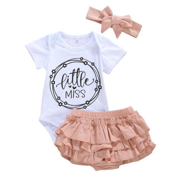 Baby Girl Daddy Princess Romper. Shorts Headwear Summer Outfit Girls Clothes - TheWellBeing4All