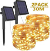 LED Solar Light Outdoor Waterproof Fairy Garland String Lights Christmas Party - TheWellBeing4All