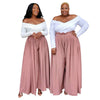 Wide Leg Pants Baggy Street wear Casual Pink Trouser Plus Size Bottoms - TheWellBeing4All