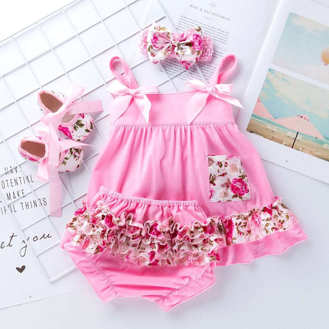 Baby Swing Top Rose Baby Girls Clothing. Style Infant Ruffle Outfits - TheWellBeing4All