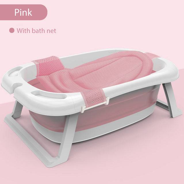 Folding Bathtub for Children - Oversized Baby Bath Tub for Newborns and Toddlers - TheWellBeing4All