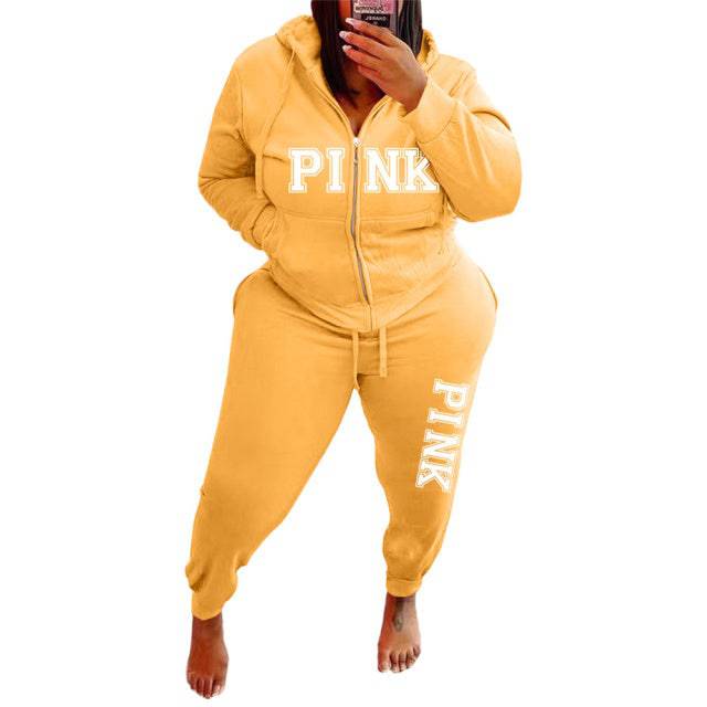 Two Piece Sets Long Sleeved Hoodies Fashion Winter Sportswear - TheWellBeing4All