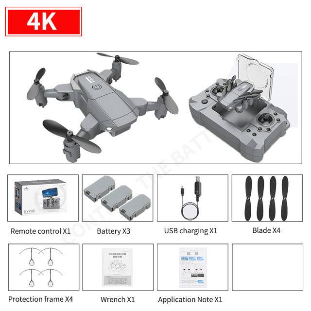 4K HD  professional drone camera, GPS WIFI FPV vision foldable rc quad copter - TheWellBeing4All