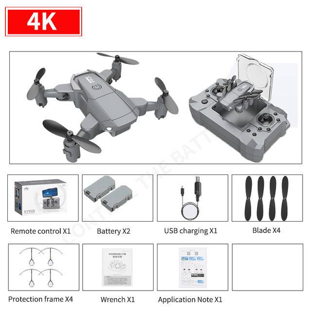 4K HD  professional drone camera, GPS WIFI FPV vision foldable rc quad copter - TheWellBeing4All