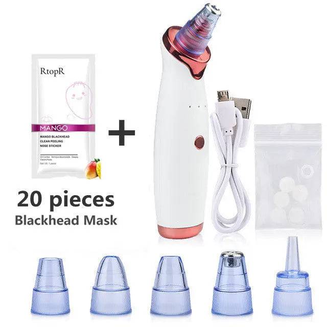 Blackhead Remover Vacuum Electric Nose Beauty Face Deep Cleansing Skin Care Vacuum  Black Spots Acne Pore Cleaner Pimple Tool - TheWellBeing4All