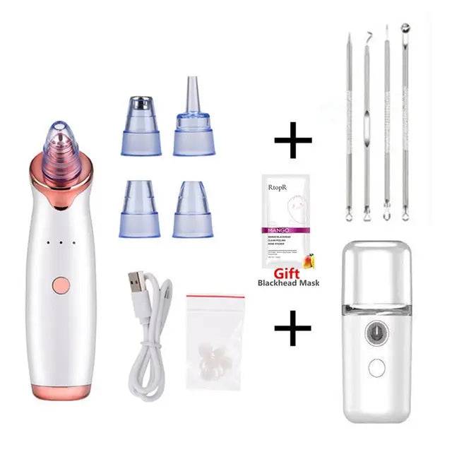 Blackhead Remover Vacuum Electric Nose Beauty Face Deep Cleansing Skin Care Vacuum  Black Spots Acne Pore Cleaner Pimple Tool - TheWellBeing4All